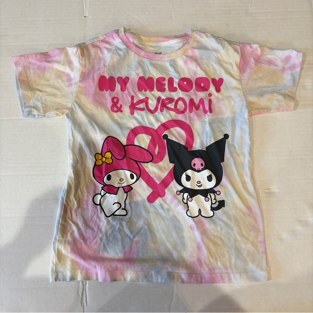 Sanrio Pink & White My Melody & Kuromi Graphic Tee kids